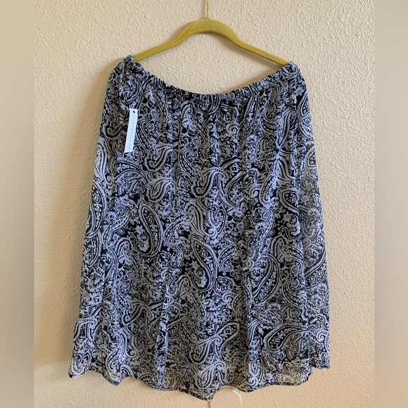 NOTATIONS Black And White Skirt NWT 🌴 - Picture 2 of 5